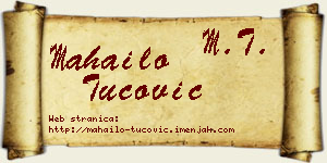Mahailo Tucović vizit kartica